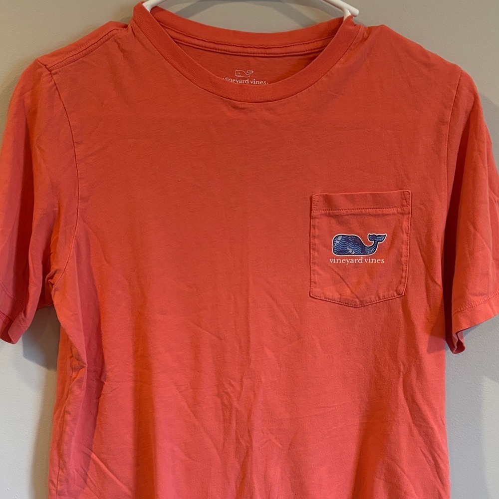 Vineyard Vines Kid’s Large Bright Coral Tee
